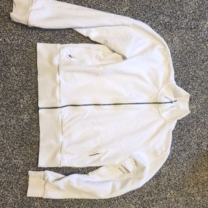 White French terry cloth jacket